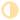 Yellow semi-circle icon